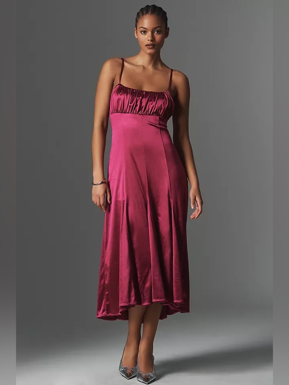 Maeve Sleeveless Drop-Waist Midi Dress